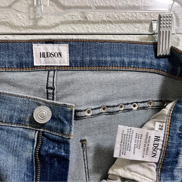 Hudson Jeans Barbra High Waist Cropped Metal Studded Accent Jeans Size 29 - Picture 7 of 9